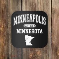 Minneapolis Minnesota Est 1867 Varsity Coaster thumb 0