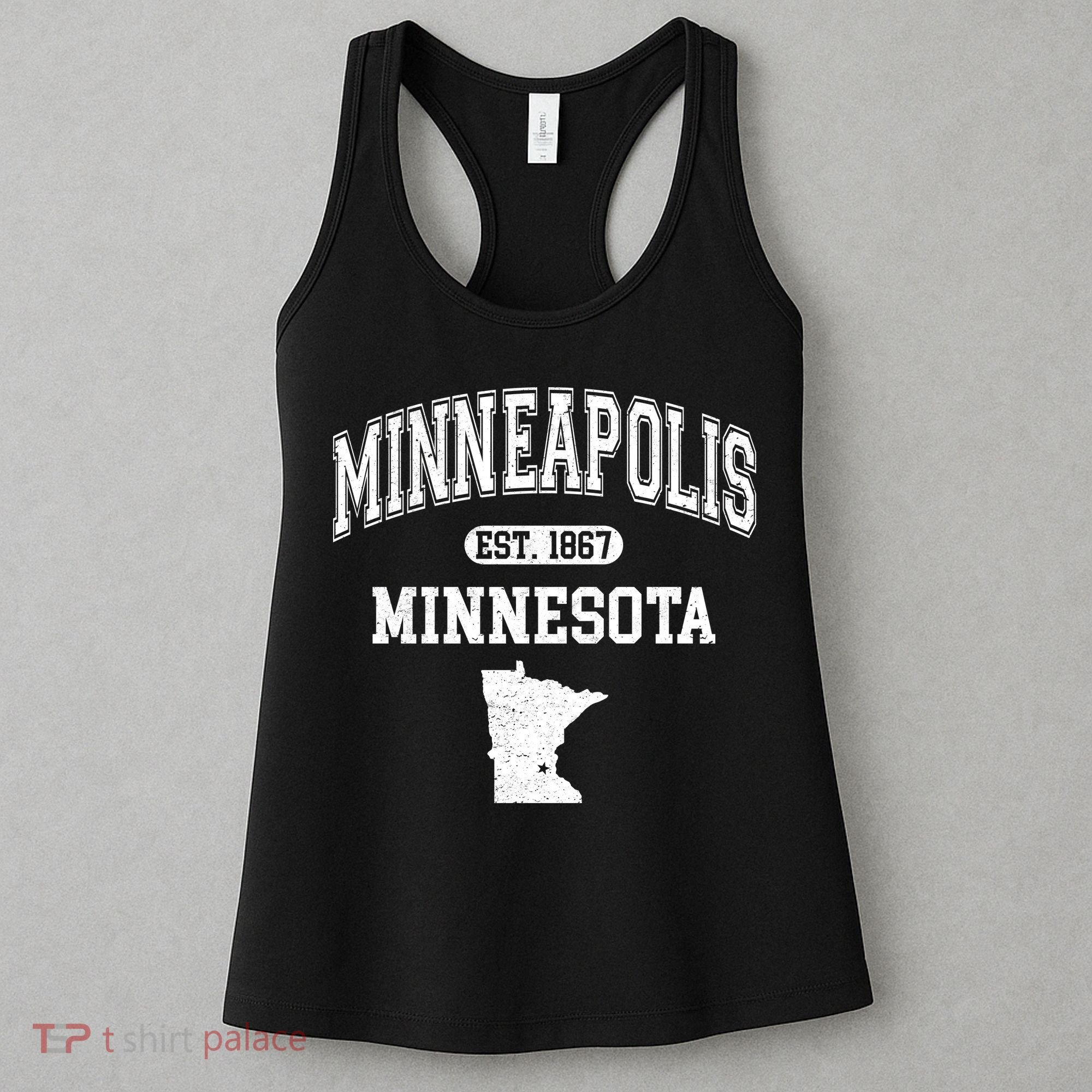 Minneapolis Minnesota Est 1867 Varsity Women's Tank Top