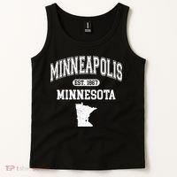 Minneapolis Minnesota Est 1867 Varsity Tank Top thumb 2