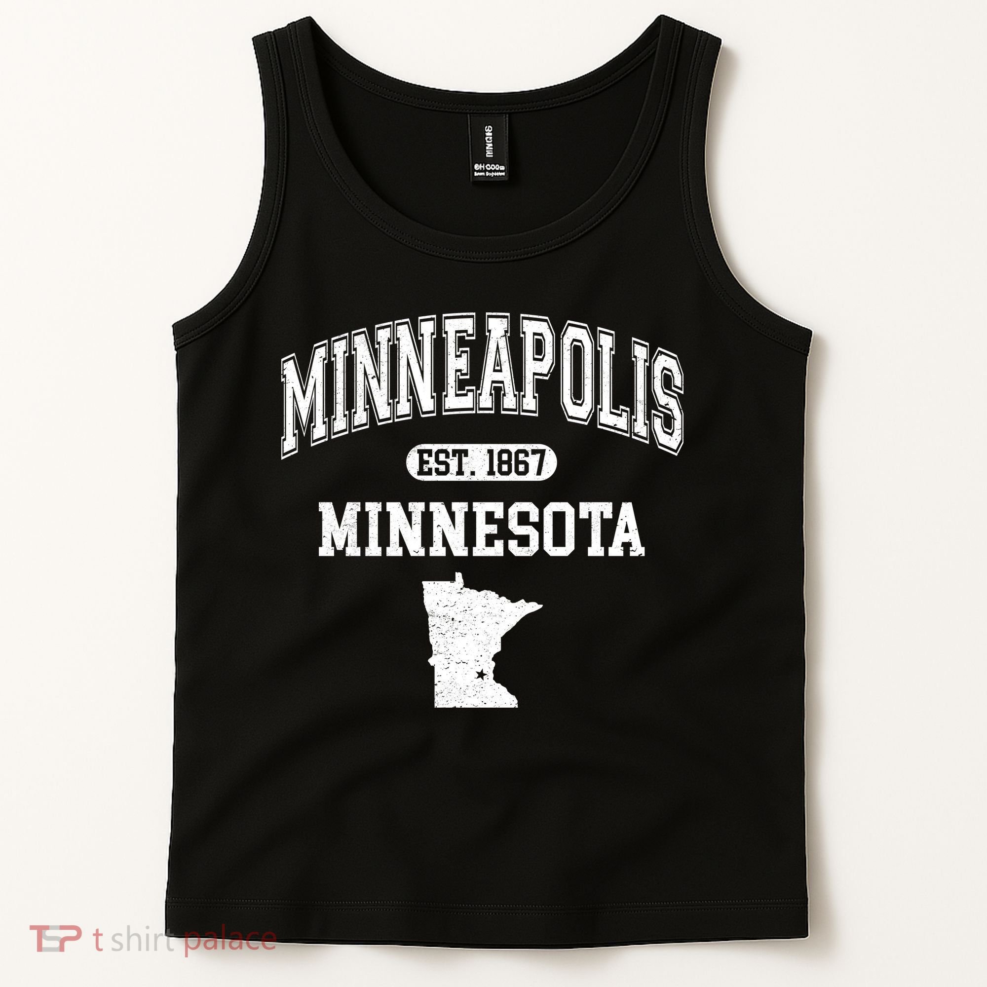Minneapolis Minnesota Est 1867 Varsity Tank Top