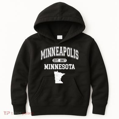 Minneapolis Minnesota Est 1867 Varsity Kids Hoodie
