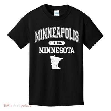 Minneapolis Minnesota Est 1867 Varsity Kids T-Shirt