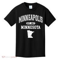 Minneapolis Minnesota Est 1867 Varsity Kids T-Shirt thumb 0