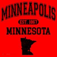 Minneapolis Minnesota Est 1867 Varsity Santa Hat thumb 1