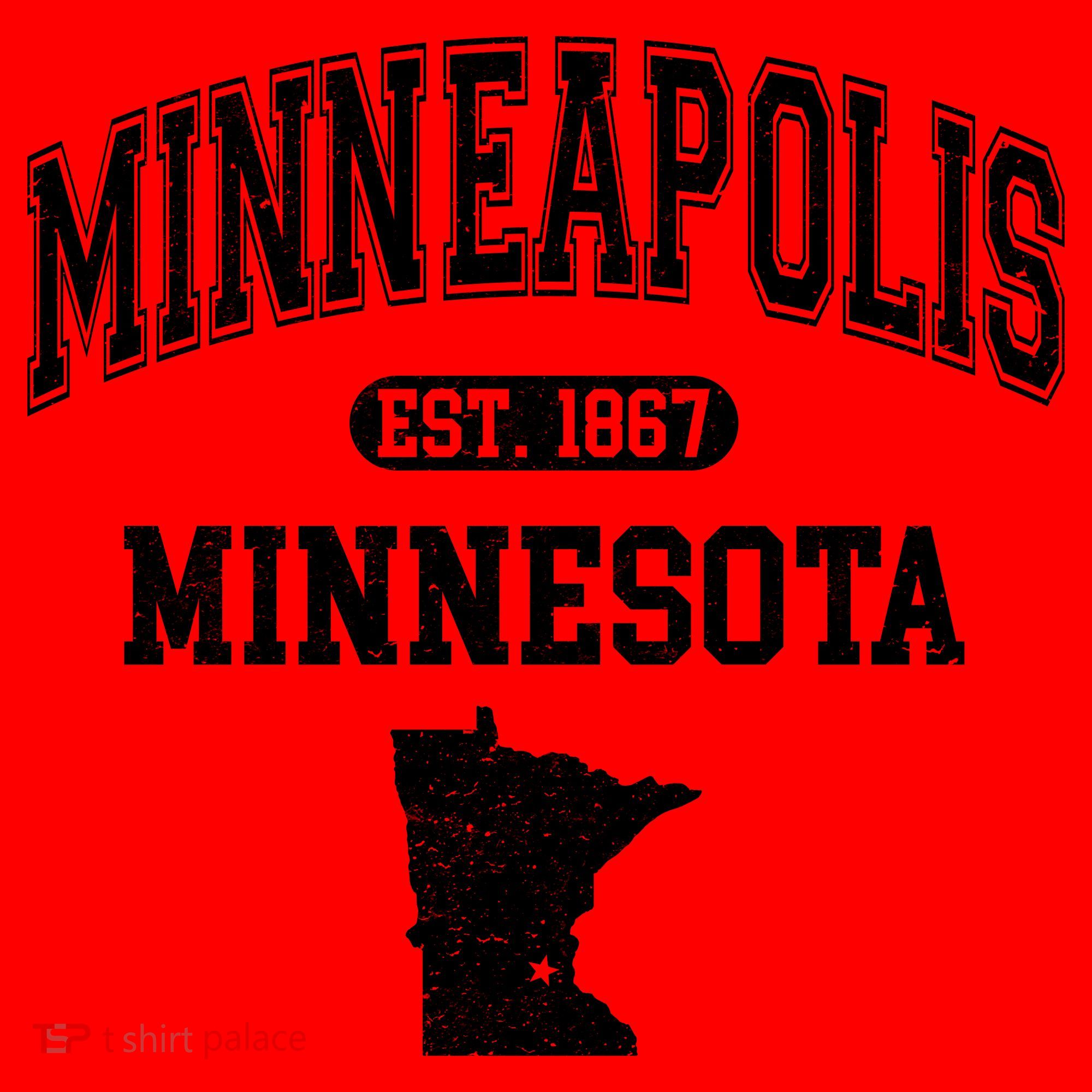 Minneapolis Minnesota Est 1867 Varsity Santa Hat