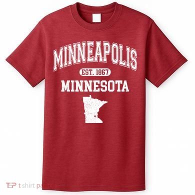 Minneapolis Minnesota Est 1867 Varsity T-Shirt