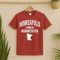 Minneapolis Minnesota Est 1867 Varsity T-Shirt thumb 2