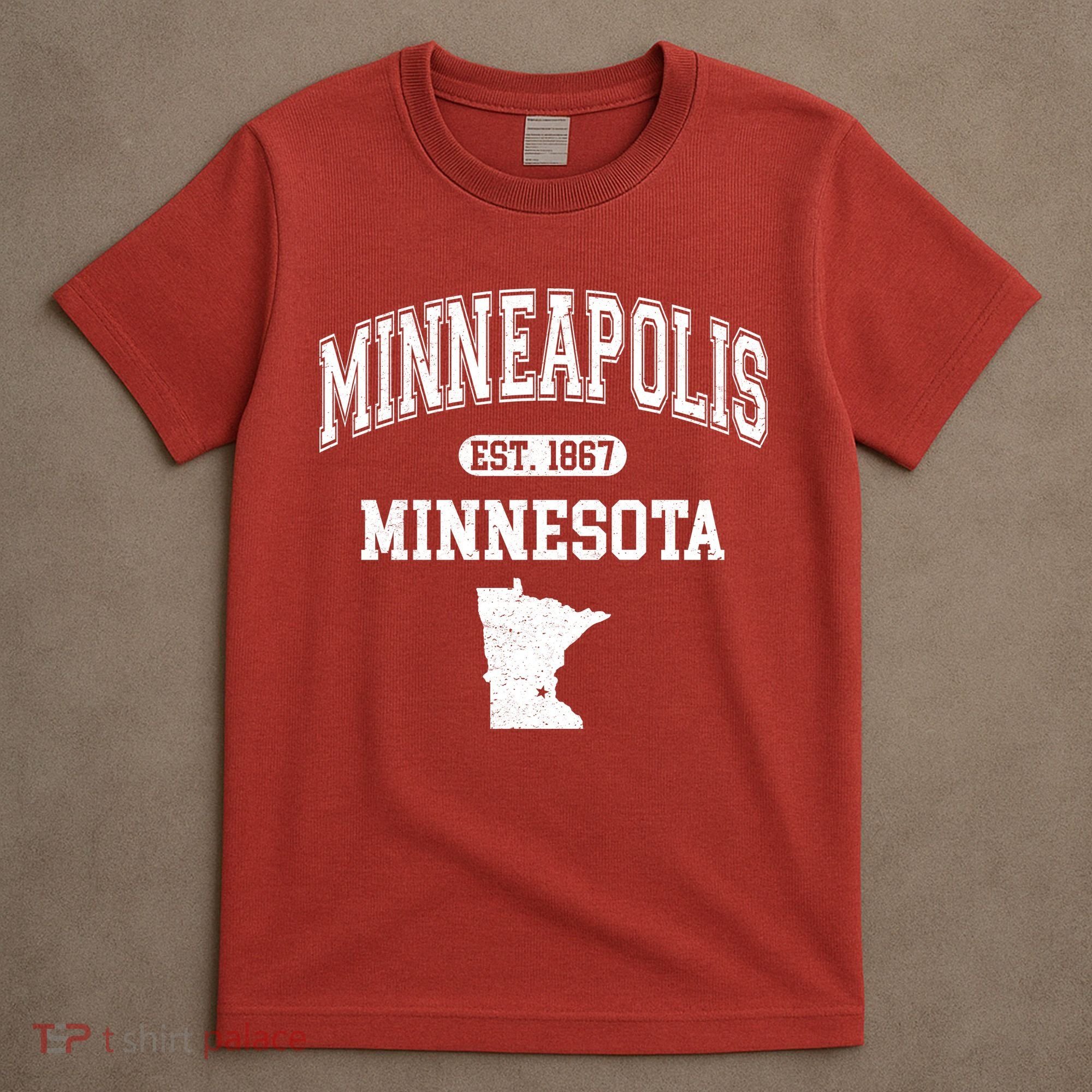 Minneapolis Minnesota Est 1867 Varsity T-Shirt