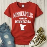 Minneapolis Minnesota Est 1867 Varsity Women's T-Shirt thumb 3
