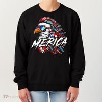 Merica Mullet Eagle Funny 4th Of July Women's Sweatshirt thumb 0