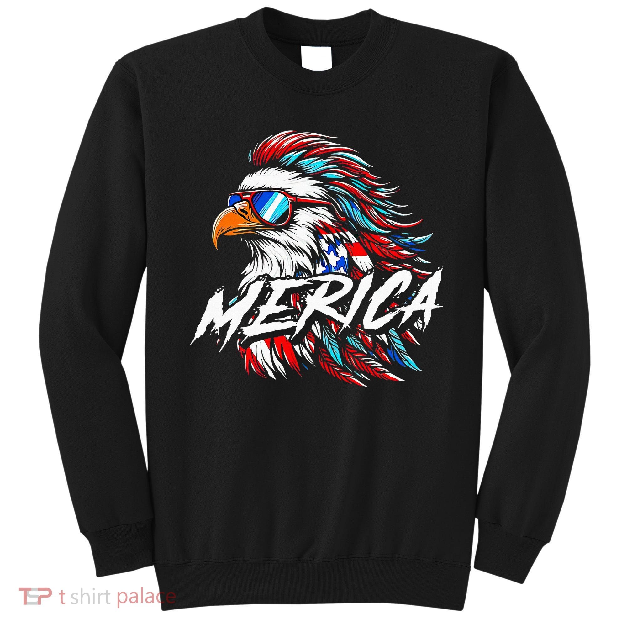Merica Mullet Eagle Funny 4th Of July Sweatshirt