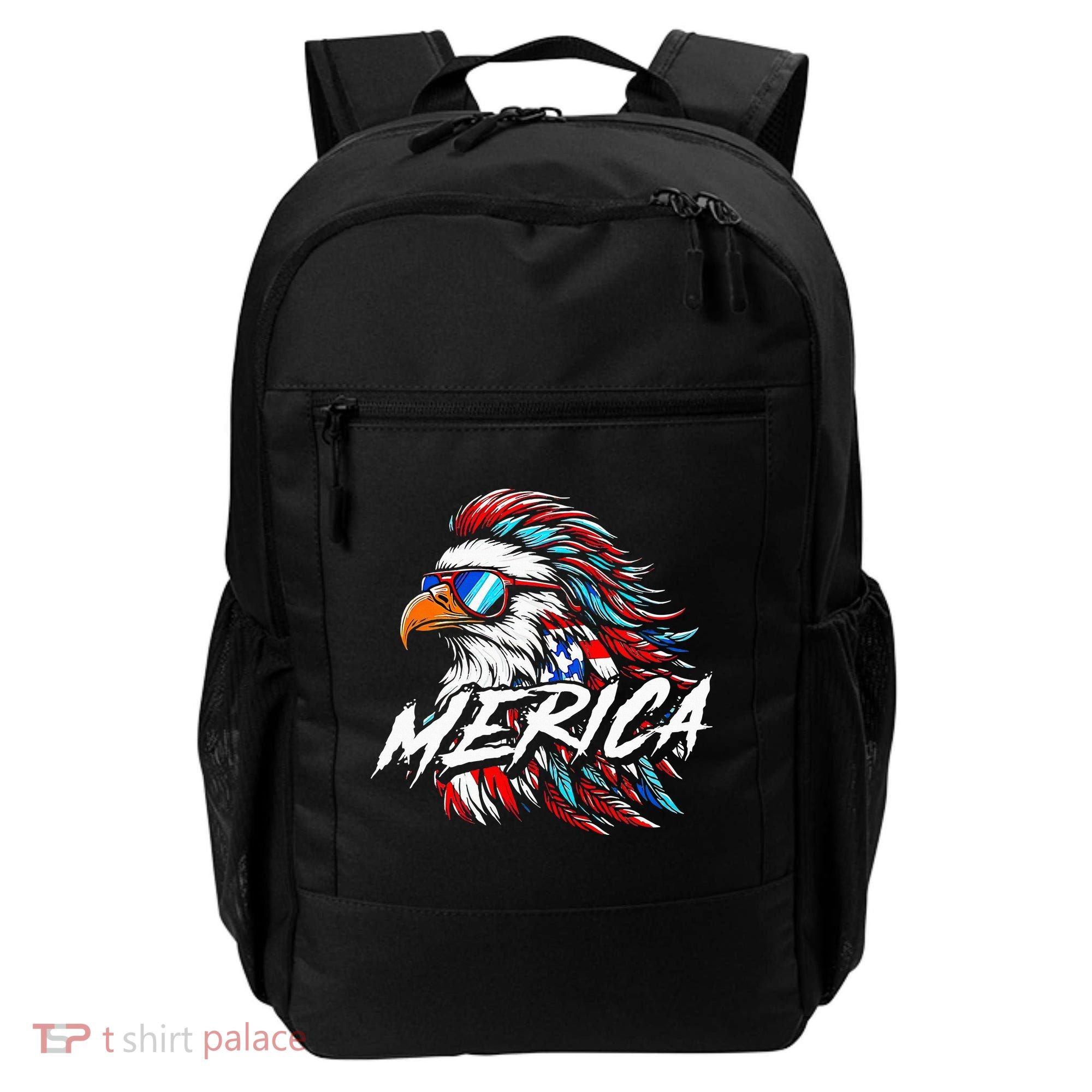 Merica Mullet Eagle Funny 4th Of July Backpack