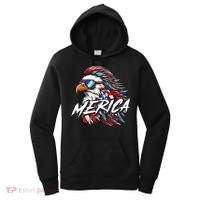 Merica Mullet Eagle Funny 4th Of July Women's Hoodie thumb 0