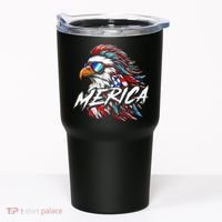 Merica Mullet Eagle Funny 4th Of July Tumbler thumb 0