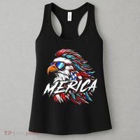 Merica Mullet Eagle Funny 4th Of July Women's Tank Top thumb 3