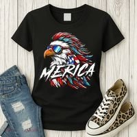 Merica Mullet Eagle Funny 4th Of July Women's T-Shirt thumb 3