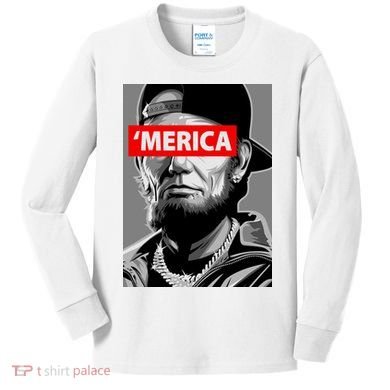 Merica Kids Long Sleeve Shirt