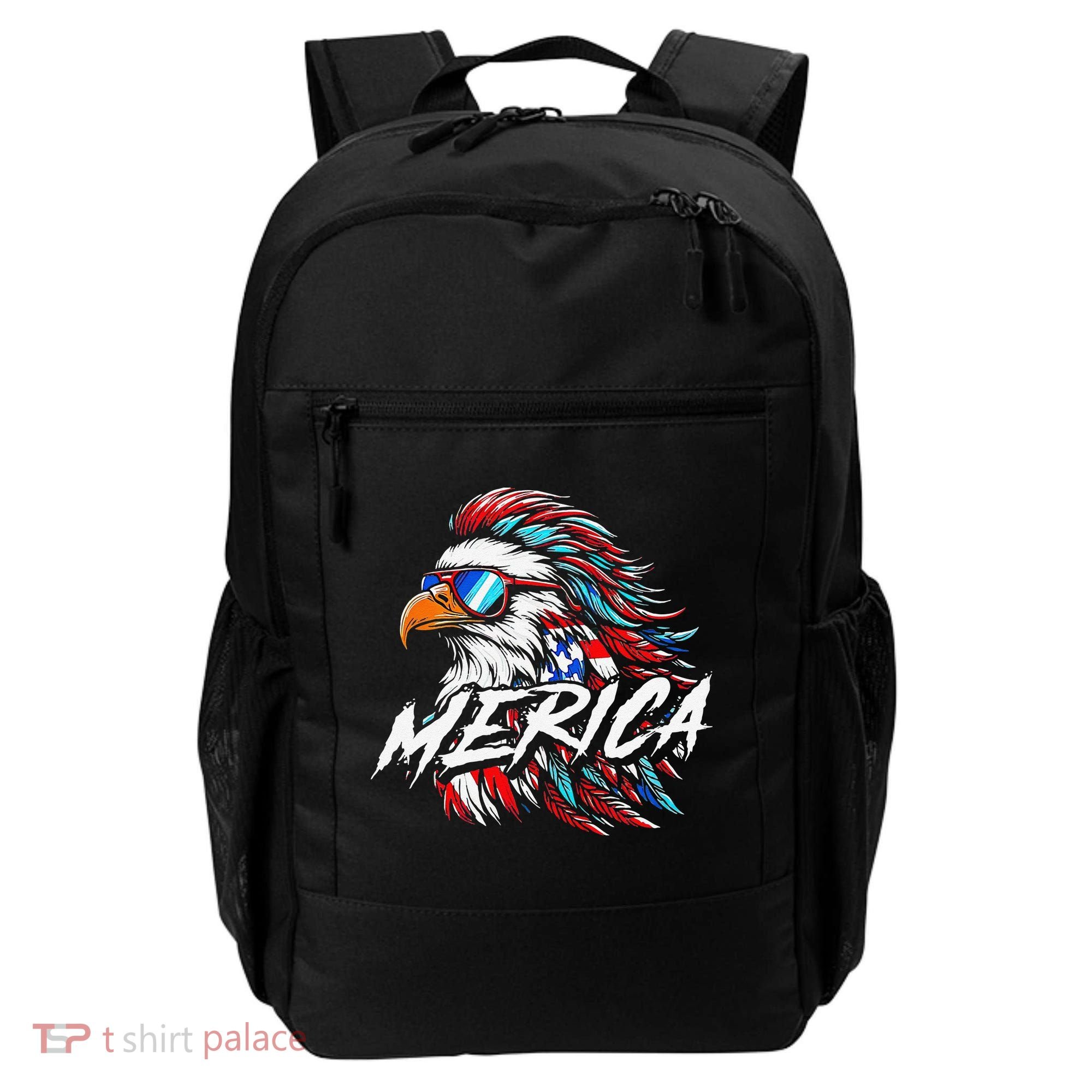 Merica Mullet Eagle Funny 4th Of July Backpack