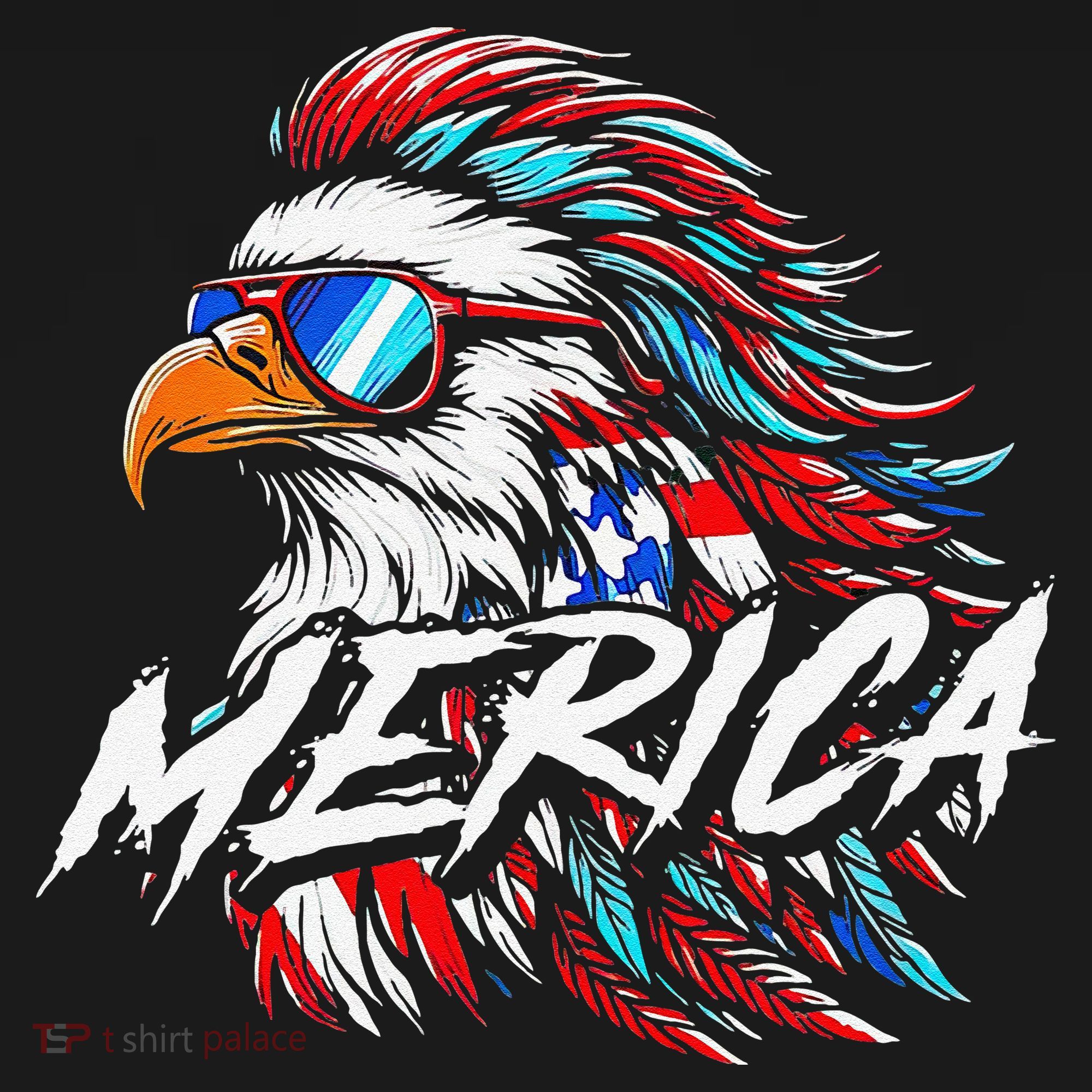Merica Mullet Eagle Funny 4th Of July Backpack