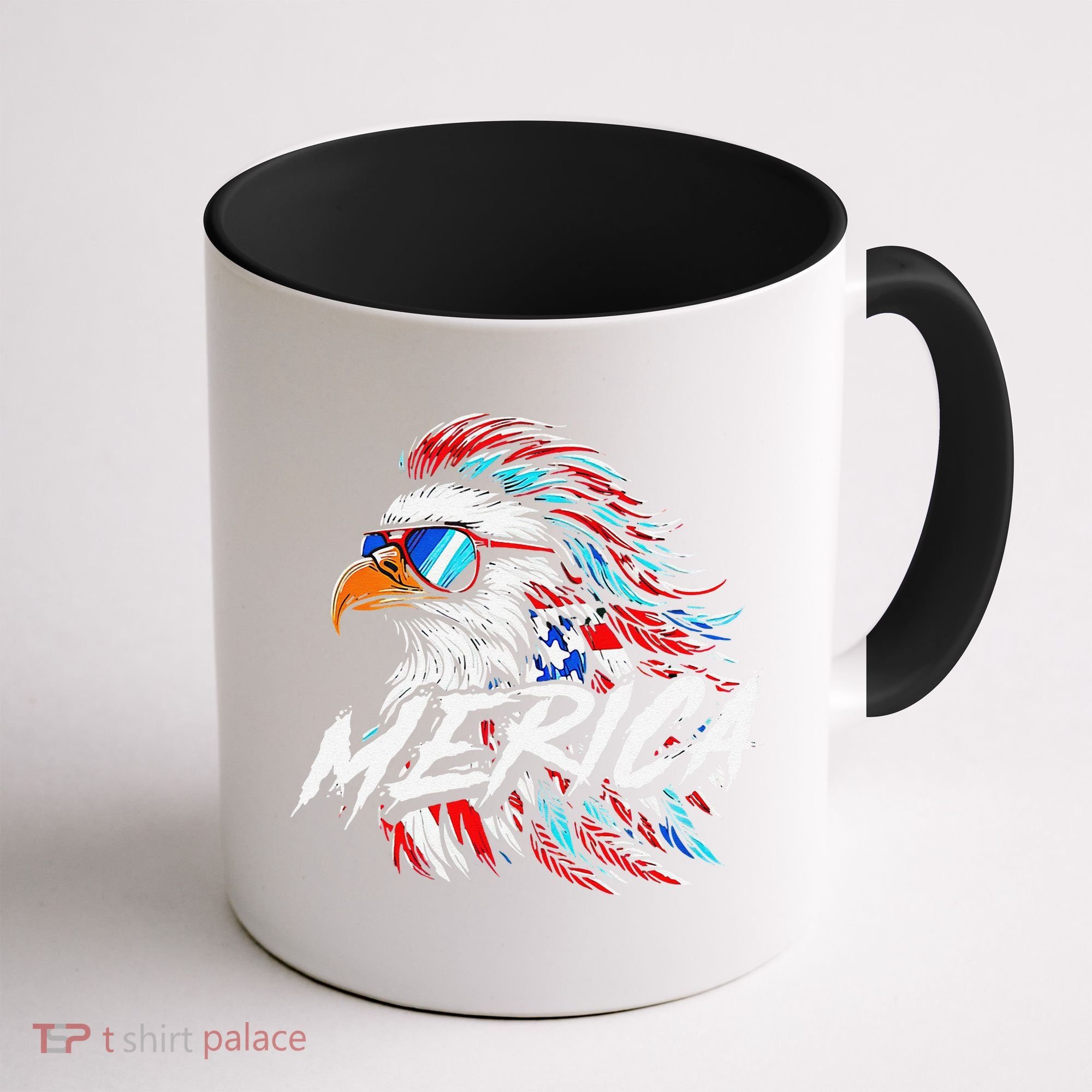 Merica Mullet Eagle Funny 4th Of July Coffee Mug