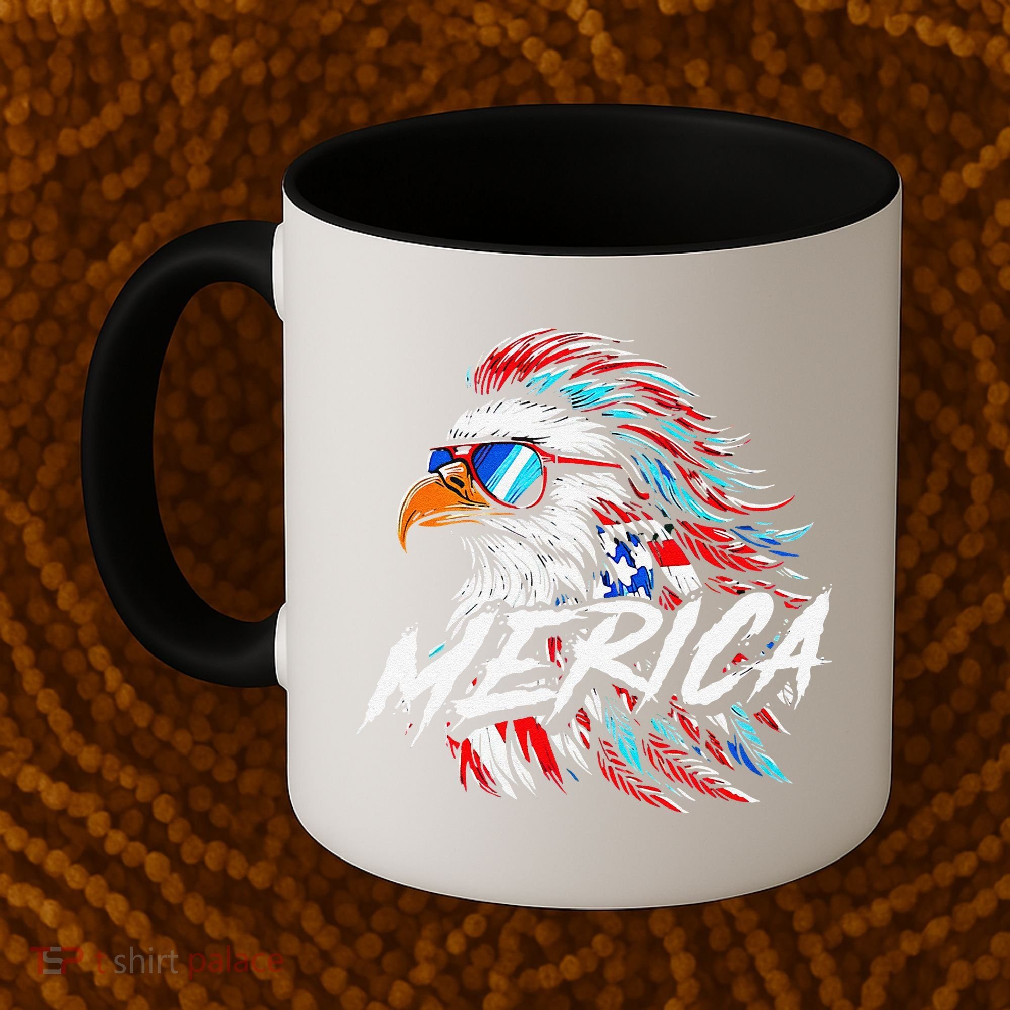 Merica Mullet Eagle Funny 4th Of July Coffee Mug