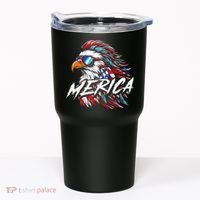 Merica Mullet Eagle Funny 4th Of July Tumbler thumb 0