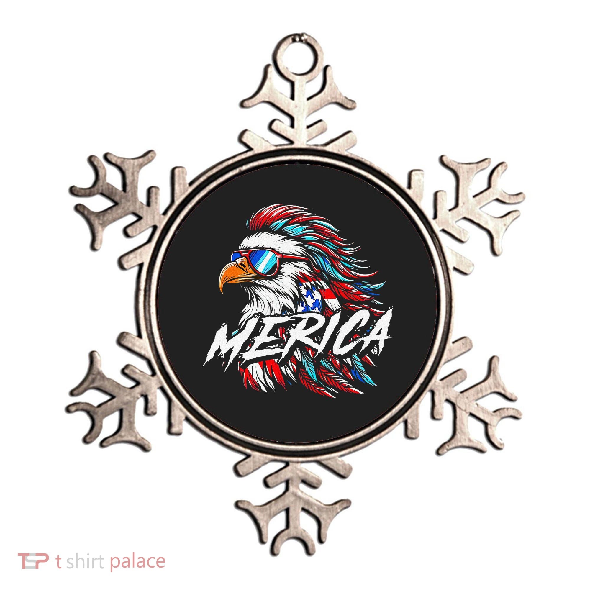Merica Mullet Eagle Funny 4th Of July Ornament