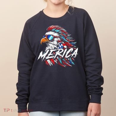 Merica Mullet Eagle Funny 4th Of July Women's Sweatshirt