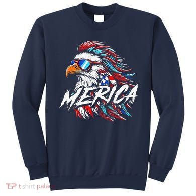 Merica Mullet Eagle Funny 4th Of July Sweatshirt