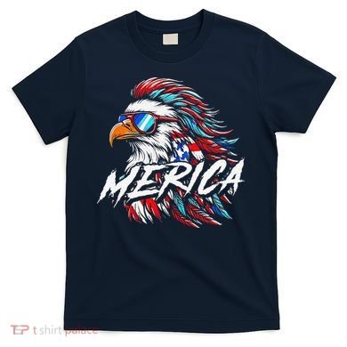 Merica Mullet Eagle Funny 4th Of July T-Shirt