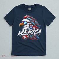 Merica Mullet Eagle Funny 4th Of July T-Shirt thumb 5
