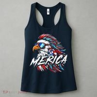 Merica Mullet Eagle Funny 4th Of July Women's Tank Top thumb 3