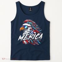 Merica Mullet Eagle Funny 4th Of July Tank Top thumb 2