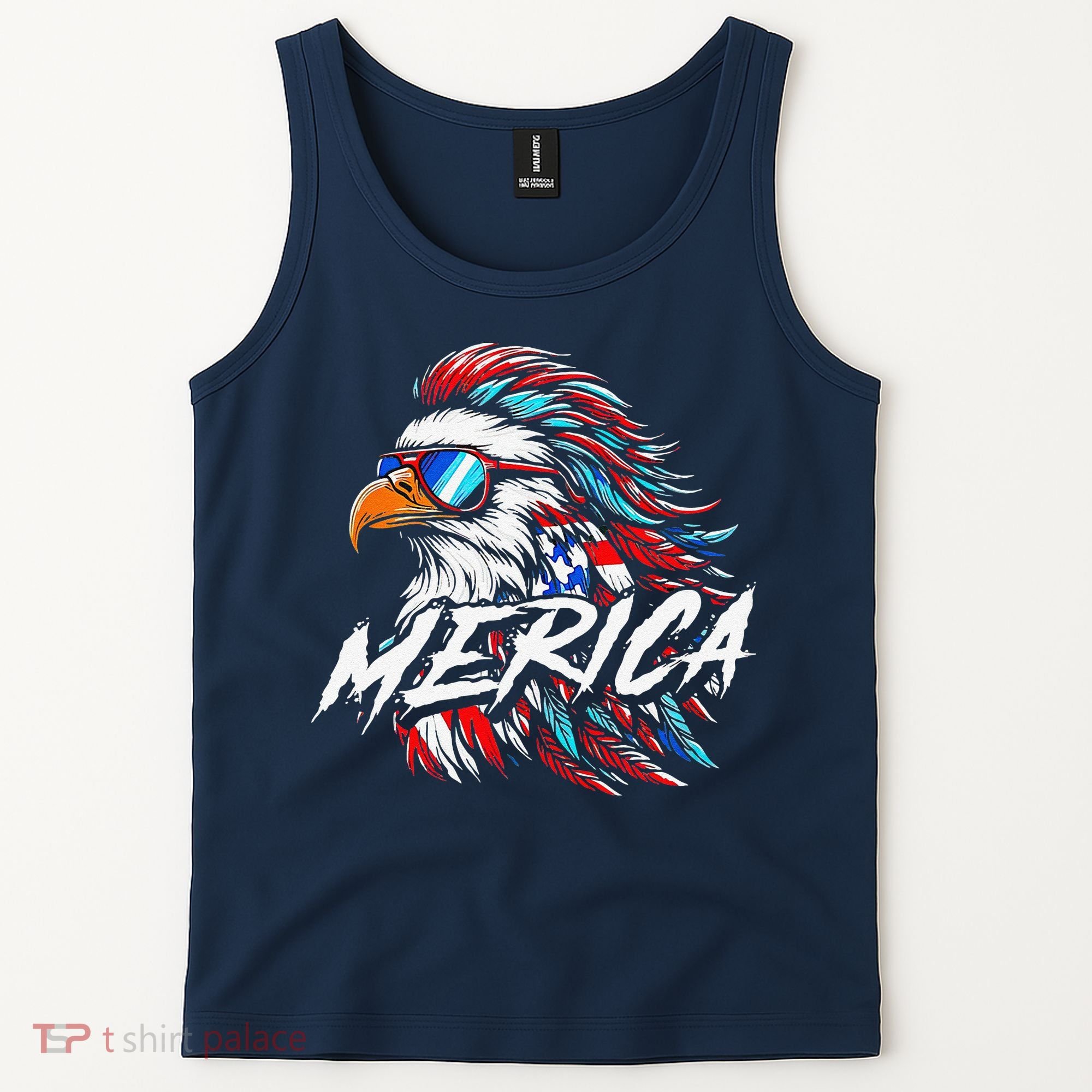 Merica Mullet Eagle Funny 4th Of July Tank Top