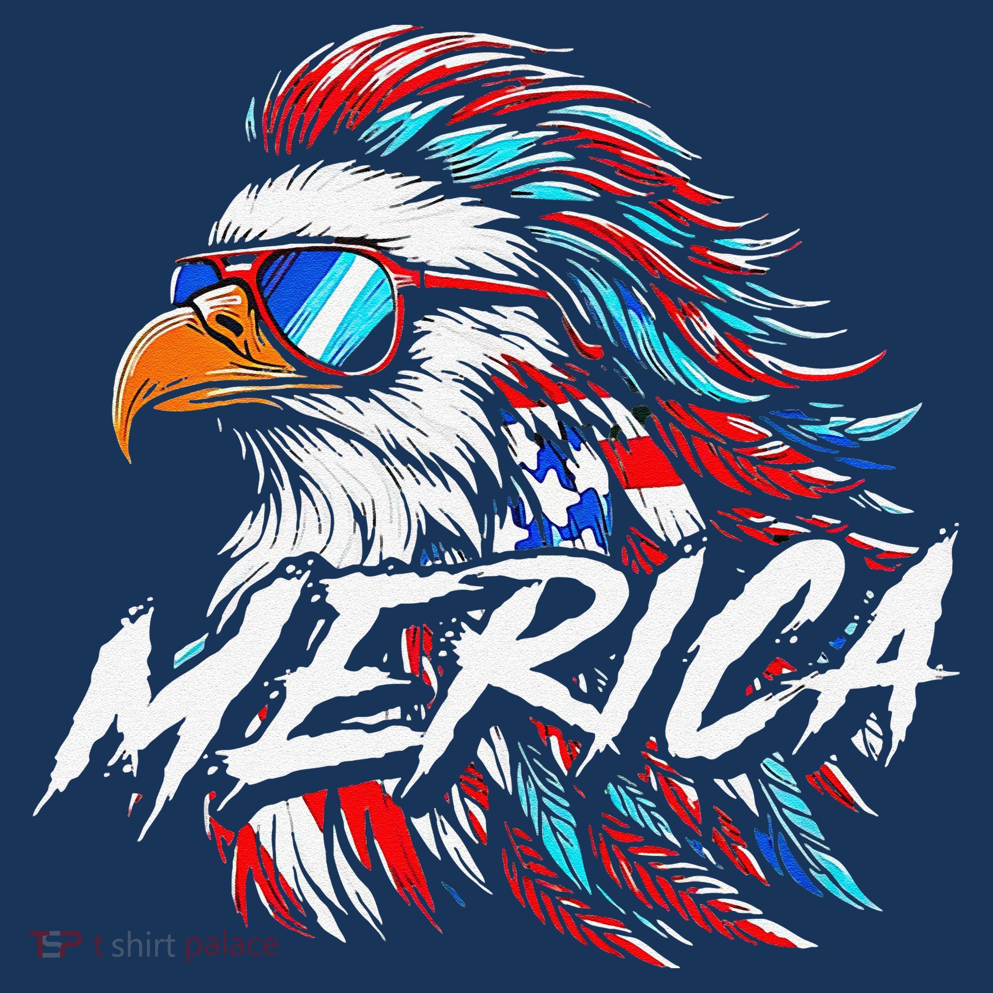 Merica Mullet Eagle Funny 4th Of July Visor
