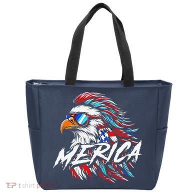 Merica Mullet Eagle Funny 4th Of July Tote Bag