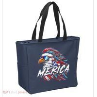 Merica Mullet Eagle Funny 4th Of July Tote Bag thumb 2