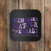 Memories Matter End Alz AlzheimerS Awareness Coaster thumb 0