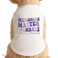 Memories Matter End Alz AlzheimerS Awareness Doggie Tank thumb 0