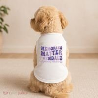 Memories Matter End Alz AlzheimerS Awareness Doggie Tank thumb 2