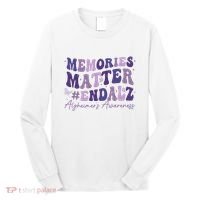 Memories Matter End Alz AlzheimerS Awareness Long Sleeve Shirt thumb 0