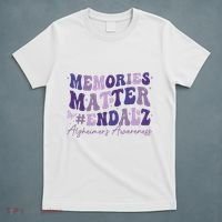 Memories Matter End Alz AlzheimerS Awareness T-Shirt thumb 5