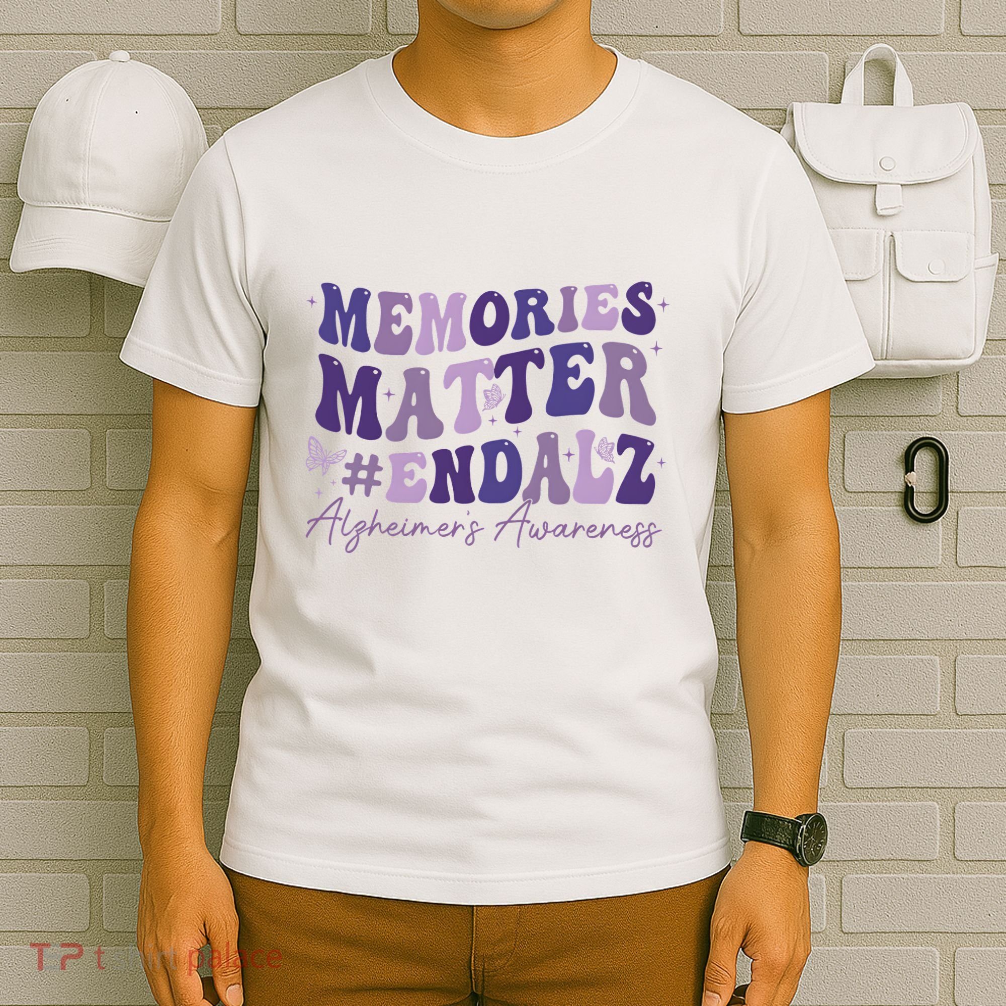 Memories Matter End Alz AlzheimerS Awareness T-Shirt