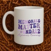 Memories Matter End Alz AlzheimerS Awareness Coffee Mug thumb 2