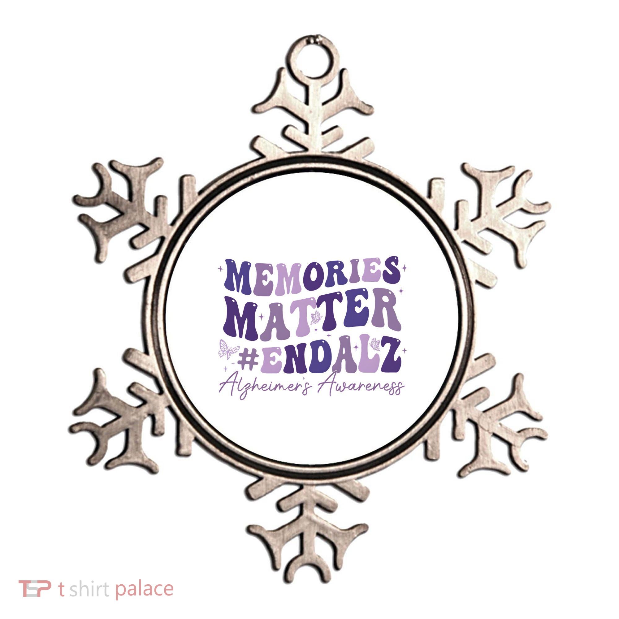 Memories Matter End Alz AlzheimerS Awareness Ornament