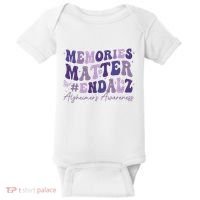 Memories Matter End Alz AlzheimerS Awareness Baby Bodysuit thumb 0