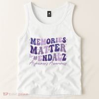 Memories Matter End Alz AlzheimerS Awareness Tank Top thumb 2