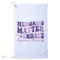Memories Matter End Alz AlzheimerS Awareness Golf Towel thumb 0