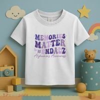 Memories Matter End Alz AlzheimerS Awareness Toddler T-Shirt thumb 3