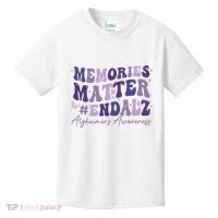 Memories Matter End Alz AlzheimerS Awareness Kids T-Shirt thumb 0